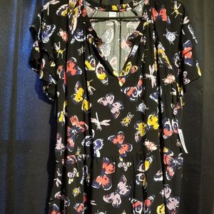 Butterfly print Old Navy swing dress